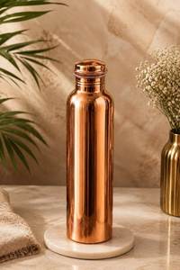 Premium Copper Water <b>Bottle</b> Free Eco Friendly Reusable <b>Bottle</b> For Gym Yoga Hiking Outdoor Activities - Product Image 1