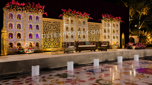 Traditional Moroccan-Inspired Stage Decor <b>Mirror</b> <b>Panels</b> Moroccan Floral <b>Mirror</b> Frame Traditional Arabic <b>Mirror</b> <b>Panel</b> Decorative - Product Image 2