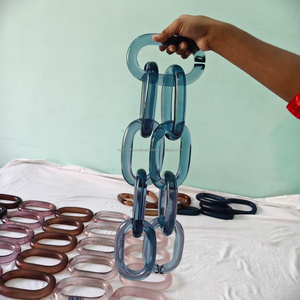 Chaîne murale décorative en résine multicolore pour la maison et le bureau, grande œuvre d'art murale en résine époxy, décoration moderne pour la maison - Product Image 5