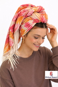 Lightweight Fashion Square Scarves Custom Digital <b>Print</b> High Quality Fabric Elegant <b>Accessories</b> for Wholesale Orders - Product Image 3