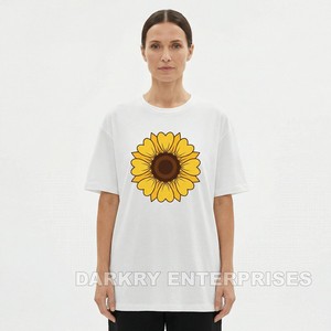 Fabricante de Camisetas Personalizadas para Mujer, Camiseta con Estampado de Corazón de Mariposa Blanca, Proveedor OEM, MOQ Pequeño, Camiseta de Algodón de Moda para Mujer - Product Image 5