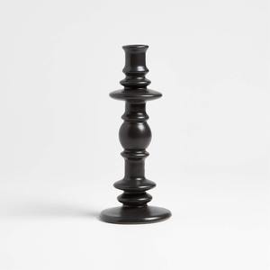 Élégant Chandelier Noir Tourné pour Bougie Conique, Style Moderne et Traditionnel, Grand Minimaliste, Décoration de Table de Mariage et de Dîner, Décoration Intérieure - Product Image 2