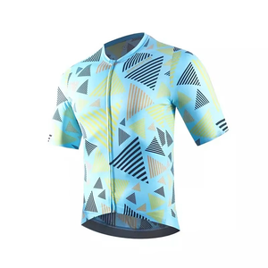 เสื้อจักรยานผู้ชาย โพลีเอสเตอร์ ไนลอน ผ้าเจอร์ซีย์ คุณภาพสูง สำหรับกีฬากลางแจ้ง ผ้าโพลีเอสเตอร์ เสื้อจักรยานผู้ชาย - Product Image 5
