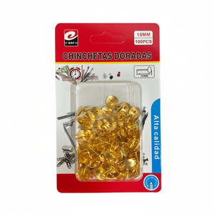 Chinchetas Doradas de Primera Calidad para Uso Decorativo y Funcional - Product Image 1