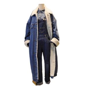 Boutique Wholesale 2026 Winter Breathable Single Breasted Casual Long Sleeved Denim Women's Coat - Product Image 3