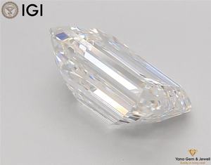 เพชรที่โตแล้ว3.00กะรัตเพชรที่ปลูกในห้องทดลองแบบพรีเมี่ยมมรกตเจียระไน E สีใส VS1 10.25มม. ใบรับรอง - Product Image 4