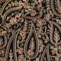 Tissu brodé à la chaîne pour robes, caftans, abayas – Tissu de mode – Vente en gros – Fournisseur textile professionnel mondial