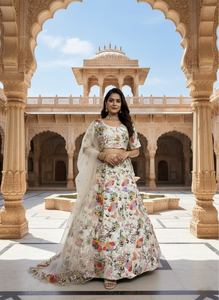Lehenga de Seda Premium con Falda de 4 Metros, Elegante para Bodas, Fiestas y Eventos Étnicos para Mujeres - Product Image 6