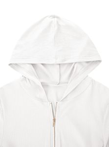 Custom Women's Winter <b>Cropped</b> <b>Zip</b>-<b>Up</b> Hoodie with Full Front Zipper Personalized Logo Casual Streetwear Boutique Collections - Product Image 6