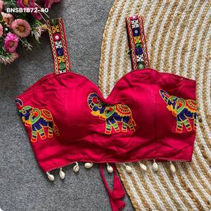 เสื้อแขนกุดผ้าคอตตอนมหัศจรรย์ทันสมัย พร้อมลายปักช้าง ตกแต่งขอบโคดี และลายซิกแซกด้านหลัง จำหน่ายราคาส่ง - Product Image 3