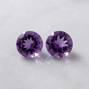 Gema facetada de amatista africana natural de Brasil, 10 mm, 12 mm, forma redonda ovalada, amatista suelta transparente para la fabricación de joyas - Product Image 6