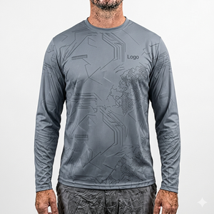 Camiseta Deportiva de Manga Larga con Sublimación Completa de Alta Calidad, Camiseta de Pesca Personalizada Unisex al por Mayor, Protección UPF 35 Transpirable - Product Image 1