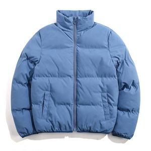 Vente en gros de vestes de gym pour hommes 2024 polyester de qualité supérieure avec logo personnalisé à manches longues et col montant avec fermeture éclair veste à bulles d'hiver 100% - Product Image 6