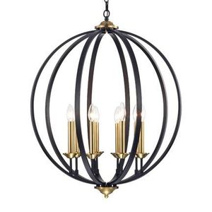 โคมไฟแขวนกลางแจ้งทรงกลมทันสมัย โครงโลหะ กันน้ำ เหมาะสำหรับระเบียง สวน และเพดาน - Product Image 3