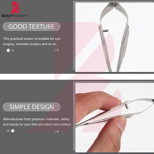 Ciseaux de beauté à ressort 2026 en acier inoxydable à lame de précision pour soins des ongles et couture, avec poignée antidérapante à action de ressort 4.5 - Product Image 6