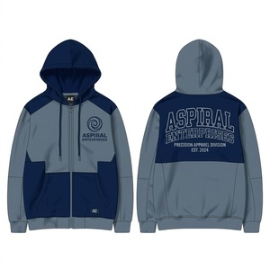 Ensemble de survêtement athlétique en molleton premium 500 GSM, veste à capuche et pantalon de survêtement uni avec cordon de serrage, streetwear unisexe, tenue deux pièces 100% - Product Image 1