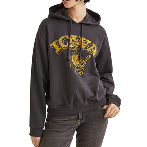 Nouveau sweat à capuche zippé en molleton 100 % coton bleu pour femme, personnalisable avec logo, collection 2026 - Product Image 1