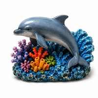Aimants de réfrigérateur personnalisés en résine, vente en gros, souvenirs de voyage animaux marins, fournisseur d'usine OEM ODM