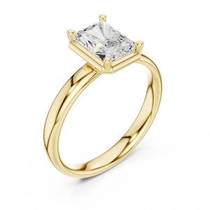Bague de fiançailles en or 14 carats avec diamant de laboratoire taille radiant de 1,5 carat, rapport IGI VS1 E, idéale pour anniversaire et mariage – Meilleure vente - Product Image 3
