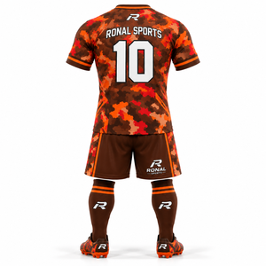 Conjunto de Uniforme de Fútbol Personalizado para Hombre, Ropa Deportiva para Adultos y Niños, Uniforme de Fútbol Personalizado con Nombre, Número y Logotipo - Product Image 2