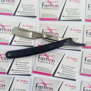 Negro recta desechable de afeitar peluquería navaja de afeitar la mitad hoja uso precio barato - Product Image 1