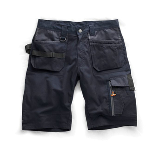 Men Customized Half Cargo <b>Pants</b> <b>Black</b> & White Color 6-Pocket Cargo Shorts Construction <b>Work</b> wear Cargo Shorts - Product Image 3