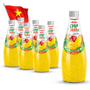 เครื่องดื่มเมล็ดเจียรสบลูเบอร์รี่ คุณภาพเยี่ยม บรรจุขวดแก้ว 290 มล. NFC จากผู้ผลิตอาหารและเครื่องดื่มเวียดนาม รับผลิตแบบ OEM/ODM - Product Image 2