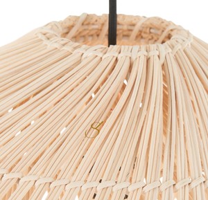 Handcrafted <b>Cream</b> Rattan <b>Lampshade</b> Eco Friendly Bamboo Woven Pendant Light Cover Rustic Boho Chic Hanging Lamp Shade Home Decor - Product Image 4