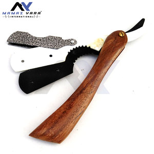 Navaja de Afeitar Profesional con Mango de Madera para Barbería, Afeitado de Cabello, Salón, Hombres, Navaja Clásica Plegable para Cuidado Personal - Product Image 6