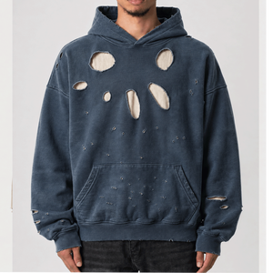 Wholesale Custom Logo men's heavyweight pullover hoodie in heavyweight cotton hoodie for private label men's hoodie - Product Image 5