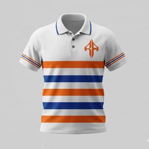 Ensemble polo homme personnalisé, nouvelle conception de qualité, matière polyester/coton, style décontracté, technique imprimée par RIVIAN ATLANTIC - Product Image 1