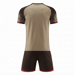 Camiseta de fútbol personalizada de manga corta, ecológica, de secado rápido, transpirable, de spandex/poliéster, uniforme deportivo personalizado con nombre y número del equipo - Product Image 2