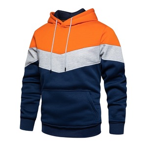 Sweat-shirts d'hiver en molleton de coton mélangé de haute qualité pour hommes, style streetwear, avec logo uni sur le devant, respirants, séchage rapide, manches longues - Product Image 2