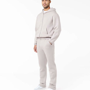 OEM Fleece Tracksuit Heavyweight Cotton Sweatsuit Private Label Production with Fast Delivery - Product Image 2