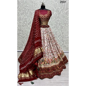 Nupcial Indio Desgaste Terciopelo Colecciones Para Novia Con Zarkhan Trabajo Por Fabzone - Product Image 2