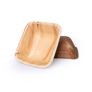 Vendedor indio genuino de tazones cuadrados de hoja de palma de areca 100% naturales y biodegradables para alimentos calientes y fríos a precios excepcionales - Product Image 1