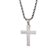 Colgante de cruz personalizado con incrustaciones de moissanita VVS en plata 925, colgante religioso de fe cristiana, joyería para regalos. - Product Image 5