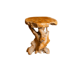 Mesa de Centro ARTERRA de Raíz de Teca Rústica Única - Muebles Duraderos para Sala de Estar - Product Image 1