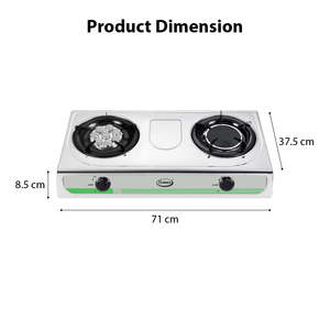 Cuisinière électrique portable Gmax GL-203TI, cuisinière à gaz turbo et infrarouge pour hôtel et installation extérieure, compatible avec le gaz GPL - Product Image 2