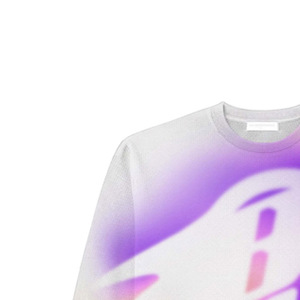 <b>Men's</b> Regular Fit Short Sleeve T-Shirt with Cartoon Ghost Print Solid 100% Cotton Formal <b>Turtleneck</b> - Product Image 2