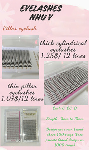 Pestañas Premade Spike, Extensiones de Pestañas Premade Spike, Bandeja de 12 Filas, Pestañas 0.07 C D, Extensiones de Pestañas con Puntas - Product Image 6