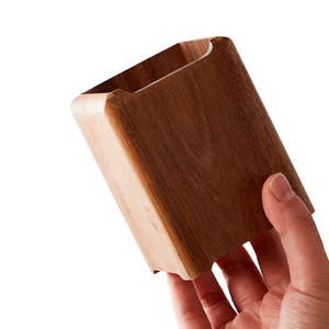 ที่วางปากกาไม้ทำมืออเนกประสงค์ทันสมัย ที่วางโทรศัพท์ ของตกแต่งสร้างสรรค์ ของที่ระลึกงานฝีมือจากธรรมชาติ - Product Image 4
