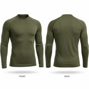 Camiseta Deportiva de Compresión para Hombre, Ajuste Atlético, Alternativa Personalizada para Gimnasio, Entrenamiento, Tejido de Secado Rápido, Venta al Por Mayor - Product Image 5