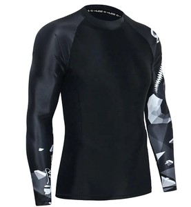 Mens Fully Sublimated Long Sleeve Customizable Compression <b>Rashguard</b> for MMA BJJ Grappling High Quality OEM Service - Product Image 1