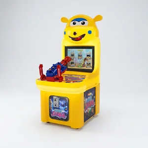 Máquina de Juego Arcade de Disparos con Pistola de Cara Sonriente para 1 Jugador, Operada con Monedas, Simulador de Video de Personajes de Dibujos Animados Rosa para Niños - Product Image 2