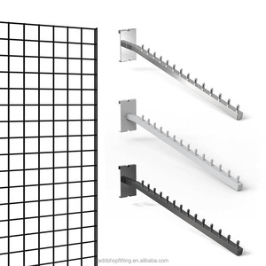 Panneau de grille en métal épingles murales bras d'affichage de vêtements suspendus pour magasin - Product Image 1