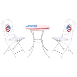 Set Bistrot da Esterno in 3 Pezzi per Arredamento Giardino - Product Image 1