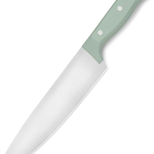 3. Cuchillos de Chef Premium, Cuchillos de Cocina de Acero Inoxidable Afilados con Mango Remachado Negro para Picar y Rebanar Carne y Verduras - Product Image 4