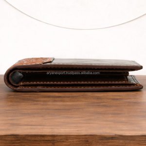 Genuine Leather Bifold <b>Wallet</b> for Men Handmade Tooled Leather <b>Wallet</b> Vintage Slim Card Holder <b>RFID</b> Minimalist <b>Wallet</b> Custom Logo - Product Image 6