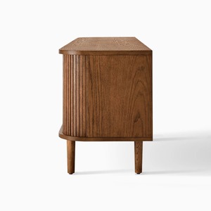 <b>Rustic</b> Solid Wood Living Room Cabinet with 5 Drawers Shaker Doors Handmade for Storage - Product Image 3